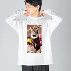 ukeroのパーティーキャット265 Big Long Sleeve T-Shirt