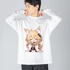 jai-to-anのミコン (Mikon) ver.1 狐の神様、きつね、キツネ Big Long Sleeve T-Shirt