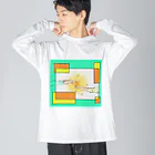 みつまめこshopのぬくもり ビッグシルエットロングスリーブTシャツ