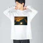 なつこ。の油絵のような写真Ｔシャツ ビッグシルエットロングスリーブTシャツ