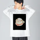 みにゆん　ねこのBathing puppy Big Long Sleeve T-Shirt