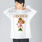 PPBOBBY13のALOHA Hula Girl ビッグシルエットロングスリーブTシャツ