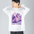 岸 潤一 / イラストレーターのALWAYS TOGETHER ビッグシルエットロングスリーブTシャツ