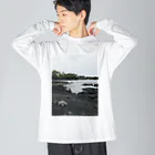 みちゅぱのハワイ島 ブラックビーチとウミガメ Big Long Sleeve T-Shirt