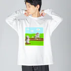 bakuta_nの野球部 ビッグシルエットロングスリーブTシャツ