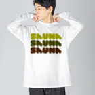 Saunagirl/サウナガールのSAUNA SAUNA SAUNA  Big Long Sleeve T-Shirt