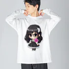 Jimiko Maiden (ジミコメイデン)の【Jimiko Maiden】メイド地味子さん Big Long Sleeve T-Shirt