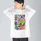 エリンギ論のナンバーキャット Big Long Sleeve T-Shirt