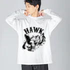 TRAVA design SHOPのHAWK Big Long Sleeve T-Shirt