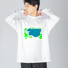 dot_exampleのさかな Big Long Sleeve T-Shirt