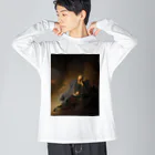 世界美術商店のエルサレムの滅亡を嘆くエレミヤ /  Jeremiah Lamenting the Destruction of Jerusalem Big Long Sleeve T-Shirt