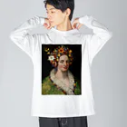 世界美術商店のフローラ / Flora Big Long Sleeve T-Shirt