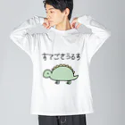 Ri0のゆるっと！すてごさうるす(カラー) ビッグシルエットロングスリーブTシャツ