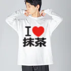 I LOVE SHOPのI LOVE 抹茶 Big Long Sleeve T-Shirt