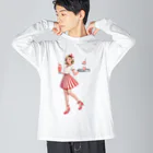 桜音ことこ企画のアメリカンダイナーcute ビッグシルエットロングスリーブTシャツ