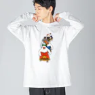 もしもしこちら文鳥の文鳥力士　土俵入り Big Long Sleeve T-Shirt