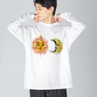 Gemo こうだともこの太陽と月 ビッグシルエットロングスリーブTシャツ