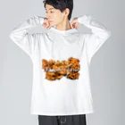 フードパレット色彩のフードパレット色彩の唐揚げ Big Long Sleeve T-Shirt