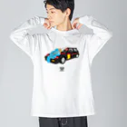 コンビニエンス333の旧車にアイス ビッグシルエットロングスリーブTシャツ