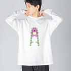 ちんぷんかんプリンの竹馬うさぎ🎍🐇🐰 Big Long Sleeve T-Shirt