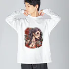 streetsnapのUrban Inked Chic、片面プリントTシャツ、期間限定 ビッグシルエットロングスリーブTシャツ