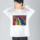 GALLERY misutawoのポーランド グダンスクのドゥーギ広場 Big Long Sleeve T-Shirt