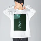 ぬーん。の薔薇です。 ビッグシルエットロングスリーブTシャツ