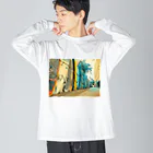 Tomomojiのハワイの裏通 Big Long Sleeve T-Shirt