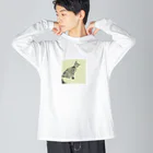 コハクのカーテンレールから見下ろすコハク Big Long Sleeve T-Shirt