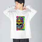 jack_and_beanのヘビーメタルでロックなスカル ビッグシルエットロングスリーブTシャツ