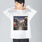 インスピレーションshopの日本の街並み Big Long Sleeve T-Shirt