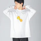 satoayaのアニマルカフェのフードアニマル　ホットケーキ蜂 Big Long Sleeve T-Shirt