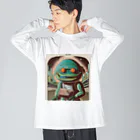 献血するドラキュラの宇宙人シリーズ Big Long Sleeve T-Shirt