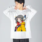 大正レトロJYOSIの大正レトロJYOSI　レイナ Big Long Sleeve T-Shirt