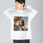 献血するドラキュラの宇宙人シリーズ Big Long Sleeve T-Shirt