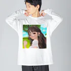 らーたんの眼鏡女子 ビッグシルエットロングスリーブTシャツ