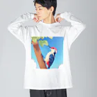 tamatamasuzuriの可愛いキツツキ Big Long Sleeve T-Shirt