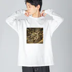 TAIYO 猫好きの太陽アート加工 Big Long Sleeve T-Shirt