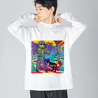 nob10のrider&dog Big Long Sleeve T-Shirt