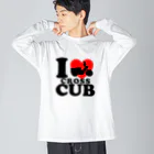 itacubのI ♡ CROSSCUB ビッグシルエットロングスリーブTシャツ