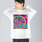 micotuguの派手な馬と和尚 Big Long Sleeve T-Shirt