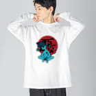 JINPIN (仁品)の悪の子しょぼーん Big Long Sleeve T-Shirt