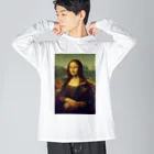 DRIPPEDのモザイクの女性 -the Mona Lisa モナ・リザ- ビッグシルエットロングスリーブTシャツ