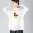 satoayaのアニマルカフェのドリンクマ　コーヒー Big Long Sleeve T-Shirt