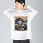 yuu1994 fishingのenjoy fishing yuu1994 ビッグシルエットロングスリーブTシャツ