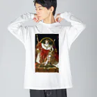 世界美術商店の玉座のナポレオン / Napoleon I on His Imperial Throne ビッグシルエットロングスリーブTシャツ