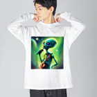 mamikoのお店のおもしろ歌う宇宙人 Big Long Sleeve T-Shirt