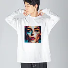 mt_creationsのlady print ビッグシルエットロングスリーブTシャツ