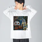 いらすとグッズのハッピーハロウィン ビッグシルエットロングスリーブTシャツ