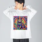 horoscope の招き猫 Big Long Sleeve T-Shirt